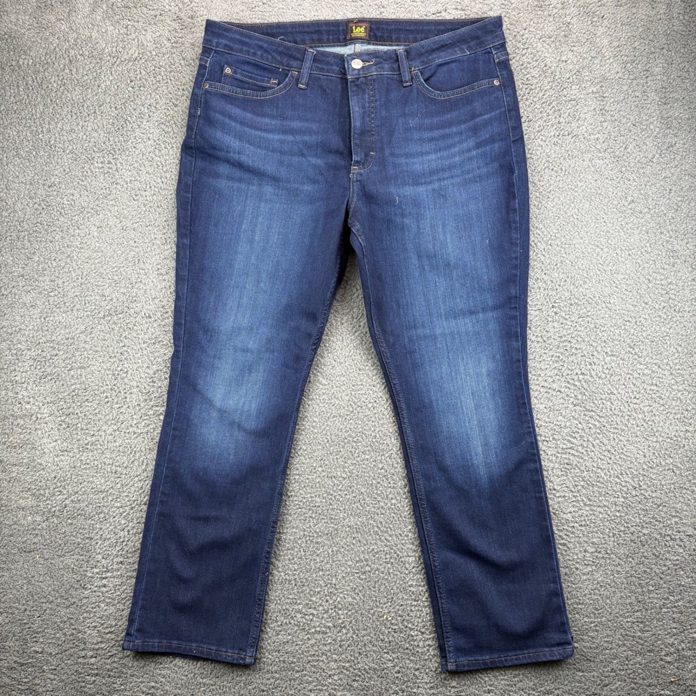 Lee Women's 101 CM SEW2 Dark Wash Bootcut Jeans Size‎ 16S